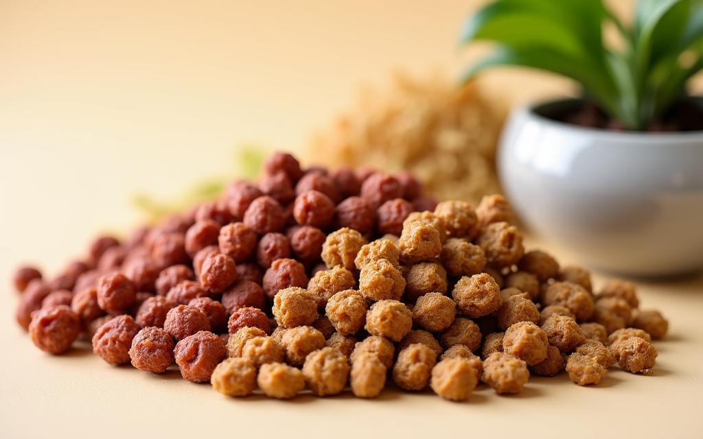 Selección de alimentos naturales para perros y gatos